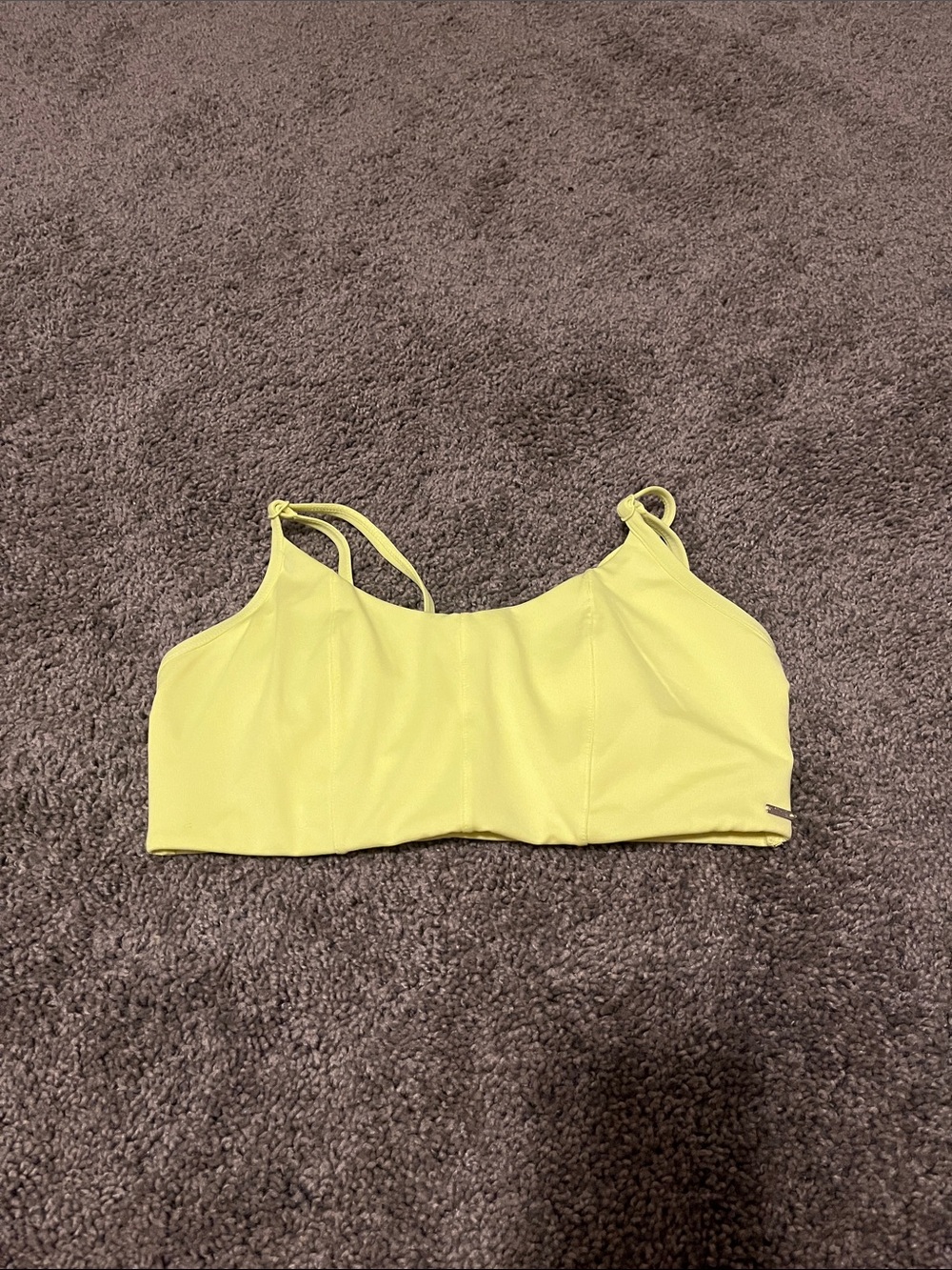 PINK Victoria's Secret Yellow Sports Bra